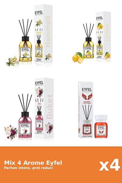 Eyfel Set 4 Mix Eiffel: 1x Bouquet, 1x Lemon, 1x Virgin Mary's Hand, 1x Red D...