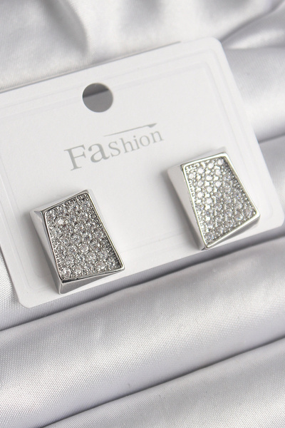 online kapsulavm avm alışveriş Brass Silver Color Zircon Stone Plate Model Wo...