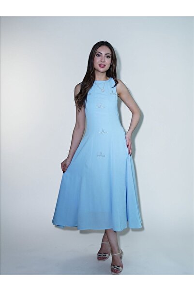 gmax Girls' dress with floral embroidery