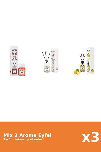 Eyfel Set 3 Mix Eyfel: 1x Lamaie, 1x Orhidee, 1x Red Dragon