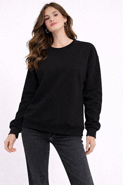 CGA Women's Sweatshirt Basic Crew Neck Basic Sweatshirt