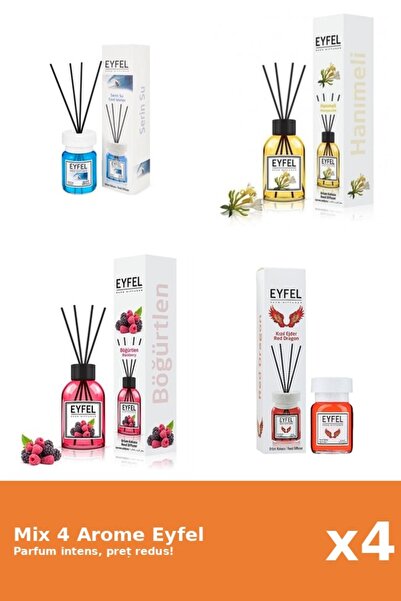 Eyfel Set 4 Mix Eyfel: 1x Cool Water, 1x Fructe De Padure, 1x Mana Maicii Dom...