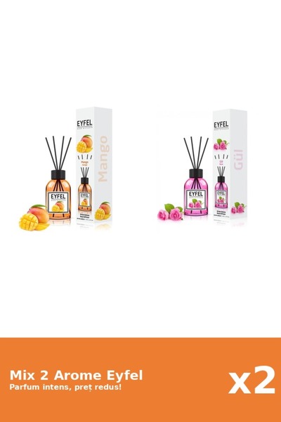 Eyfel Set 2 Mix Eyfel: 1x Mango, 1x Trandafir