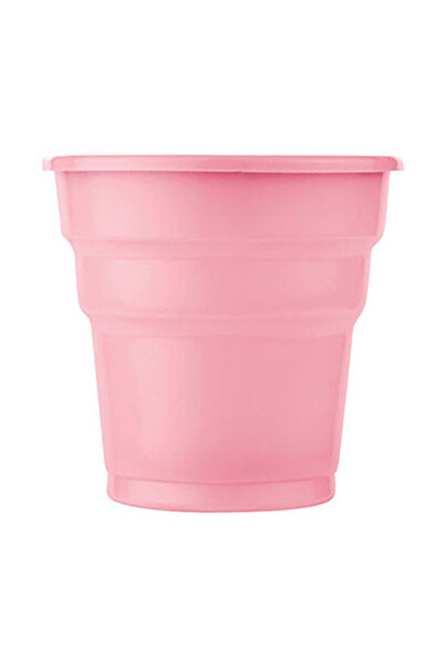 Roll-Up Plastik Meşrubat Bardağı Pembe 7 oz 25 Adet