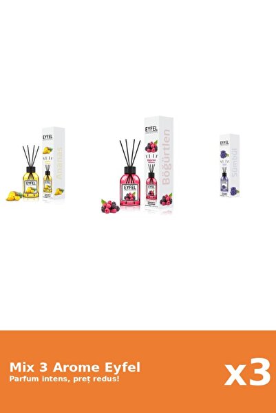 Eyfel Set 3 Mix Eyfel: 1x Ananas, 1x Fructe De Padure, 1x Zambile