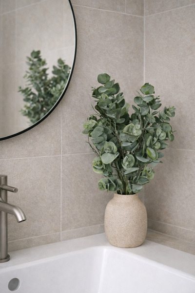 moontime alaçatı Yüksek Kaliteli 7 Dallı Doğal Görünümlü Yapay Yeşil Okaliptü...