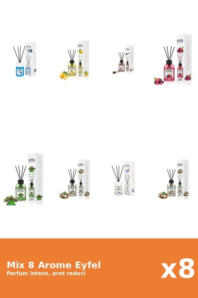 Eyfel Set 8 Mix Variat: 7 arome