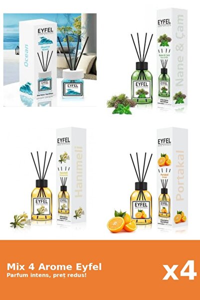 Eyfel Set 4 Mix Eyfel: 1x Mana Maicii Domnului, 1x Ocean, 1x Pin Si Menta, 1x...