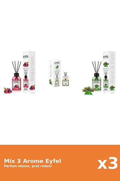 Eyfel Set 3 Mix Eyfel: 1x Fructe De Padure, 1x Lacramioare, 1x Pin Si Menta