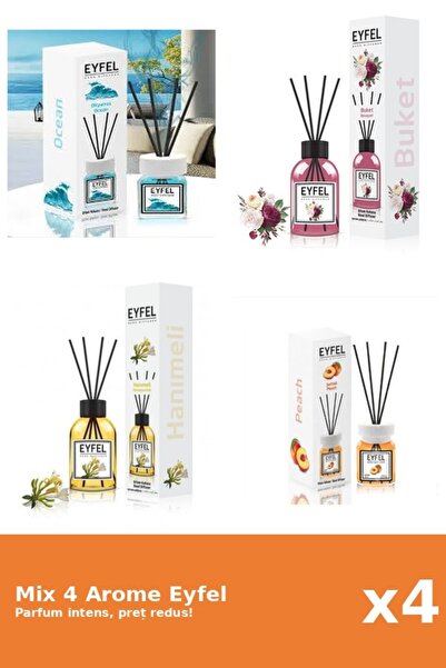 Eyfel Set 4 Mix Eyfel: 1x Bouquet, 1x Mana Maicii Domnului, 1x Ocean, 1x Pier...