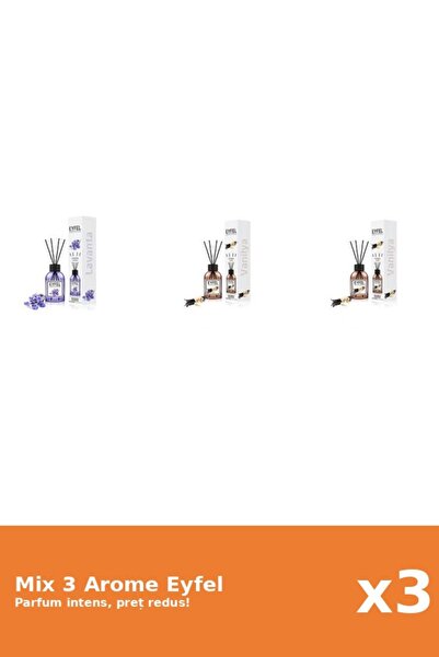 Eyfel Set 3 Mix Eyfel: 1x Lavanda, 2x Vanilie