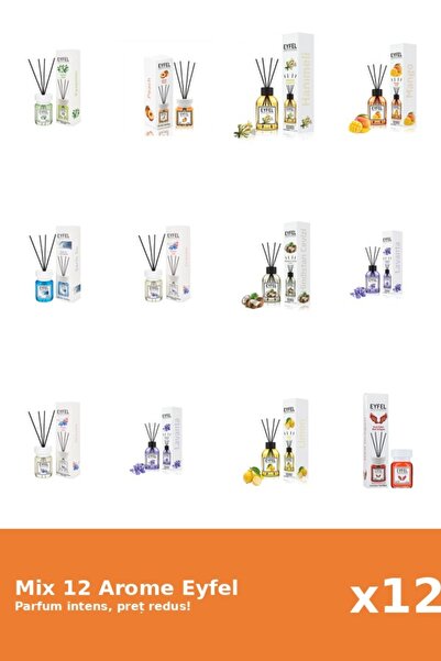 Eyfel Set 12 Mix Variat: 10 arome