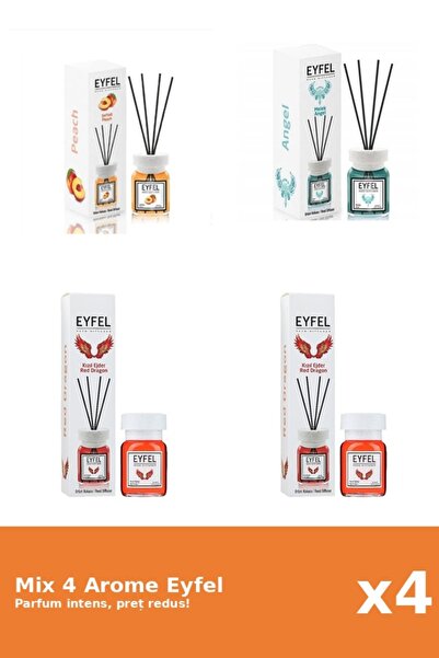 Eyfel Set 4 Mix Eyfel: 1x Angel, 1x Piersica, 2x Red Dragon