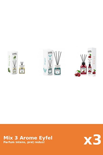 Eyfel Set 3 Mix Eyfel: 1x Angel, 1x Cirese, 1x Lacramioare