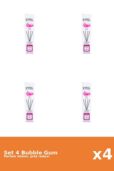 Eyfel Set 4 Odorizant Bubble Gum, 120 ml