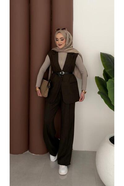 ALVOR تفاصيل حزام بليزر بريميوم طقم فيست كتان طقم