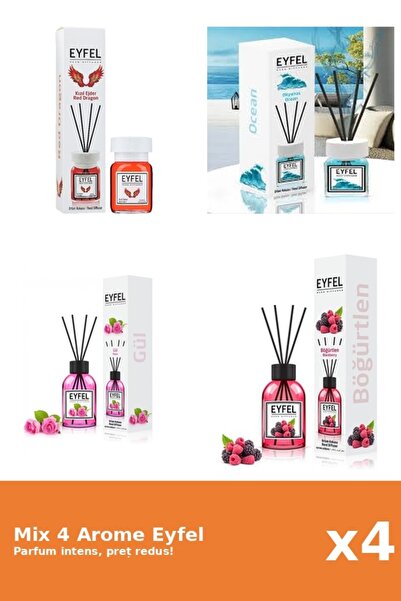 Eyfel Set 4 Mix Eyfel: 1x Fructe De Padure, 1x Ocean, 1x Red Dragon, 1x Trand...