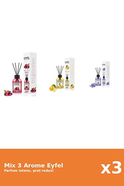 Eyfel Set 3 Mix Eyfel: 1x Fructe De Padure, 1x Lamaie, 1x Lavanda