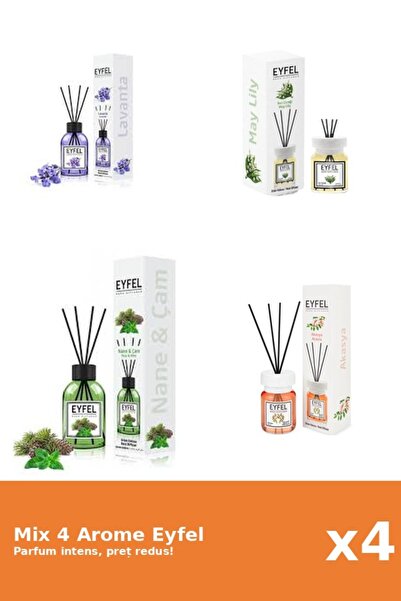 Eyfel Set of 4 Mix Eyfel: 1x Acacia, 1x Lily of the Valley, 1x Lavender, 1x P...