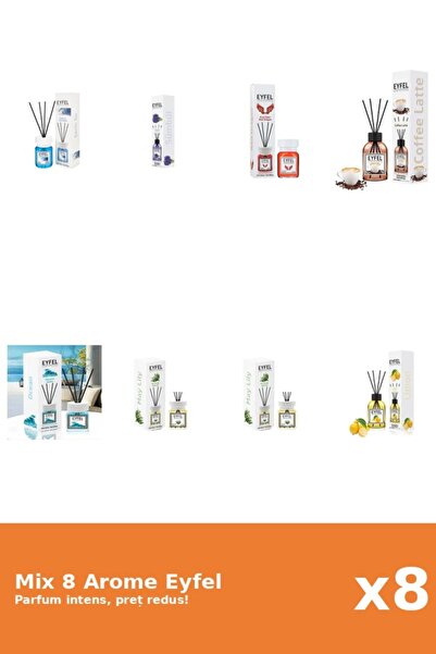 Eyfel Set 8 Mix Variat: 7 arome