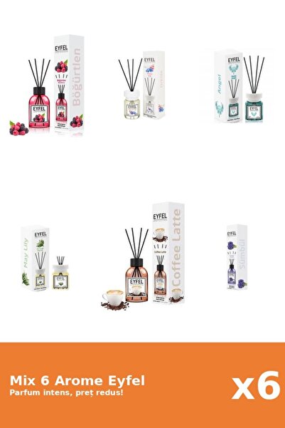 Eyfel Set 6 Mix Eyfel: 1x Angel, 1x Cafea, 1x Fructe De Padure, 1x Lacramioar...