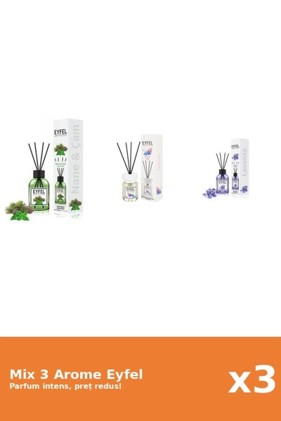 Eyfel Set 3 Mix Eyfel: 1x Lavanda, 1x Orhidee, 1x Pin Si Menta