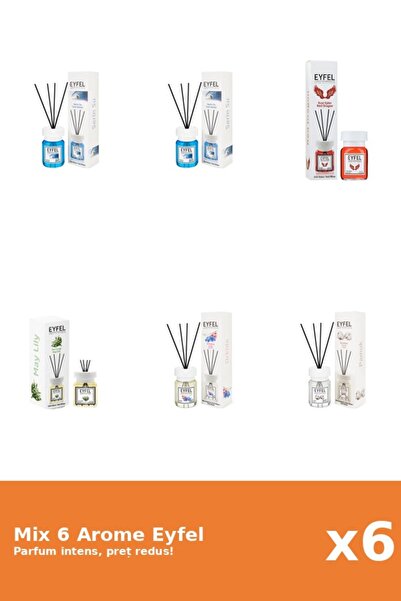 Eyfel Set 6 Mix Eyfel: 1x Cotton, 2x Cool Water, 1x Lily of the Valley, 1x Or...