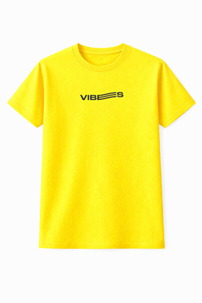 BEETON Unisex Vibes Printed Oversized T-Shirt 100% Cotton Crew Neck Casual St...