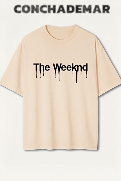 Vordevia The Weeknd με τύπωμα Premium oversized Βαμβάκι lu T-shirt