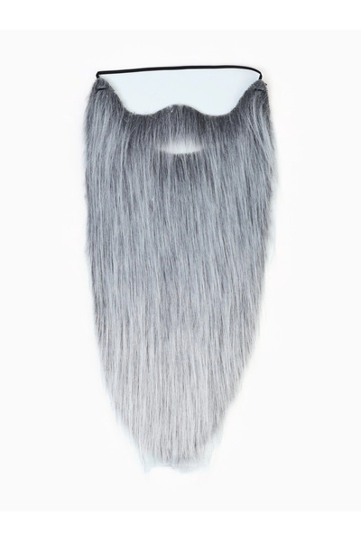 Generic Brand Gray Color Elastic Long False Beard 40 cm - Lisinya