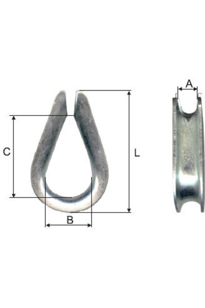 MK Piuliță placată cu zinc 10MM / 24X38X57MM