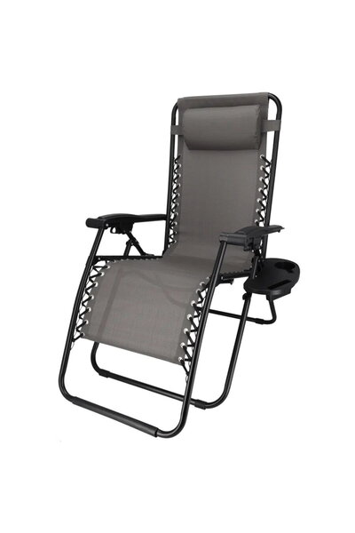 Generic ZERO GRAVITY Folding Lounger with Multiple Positions 157x65x107 cm