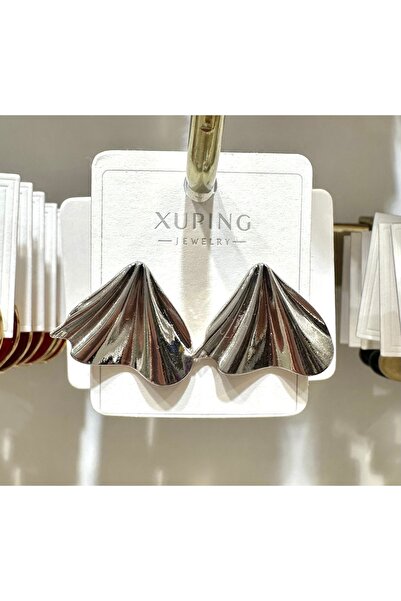 GLOW ACCESSORIES BAE أقراط فضية من الفولاذ المقاوم للصدأ من Xuping