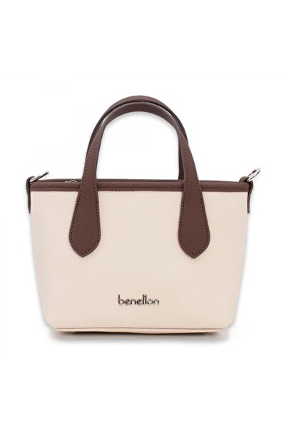 Benetton Bnt_1827 15X17X10 Çapraz Bej Kadın Çanta