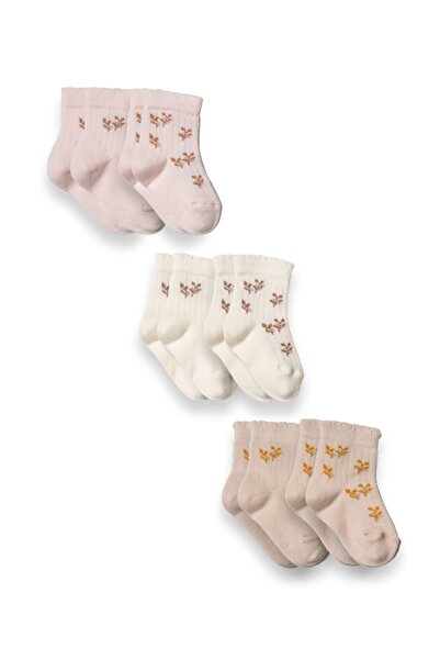 BabyCosy Organic Wear 100% Organic Cotton 6-Piece Baby Socks Set – Soft, Brea...