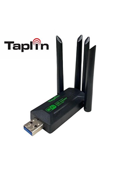 TAPLIN TWA-105 1200Mbps USB 3.0 WiFi Adaptör 4 Antenli