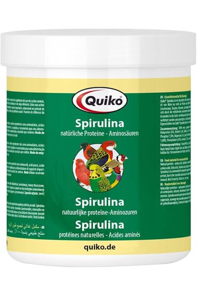 Quiko Spirulina سبيرولينا طبيعية لتقوية الريش والمناعة من كويكو 500 غرام