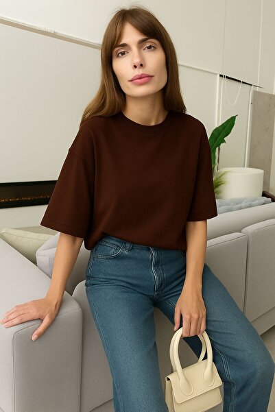 DM DOLCE MORE Plain Oversized Unisex T-Shirt Yb5