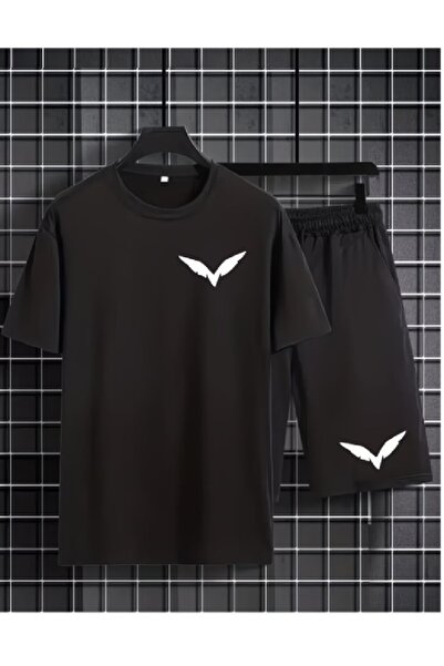 PENTHİLUS Men's Relaxed Fit Top-Bottom Set - Men's Shorts Set