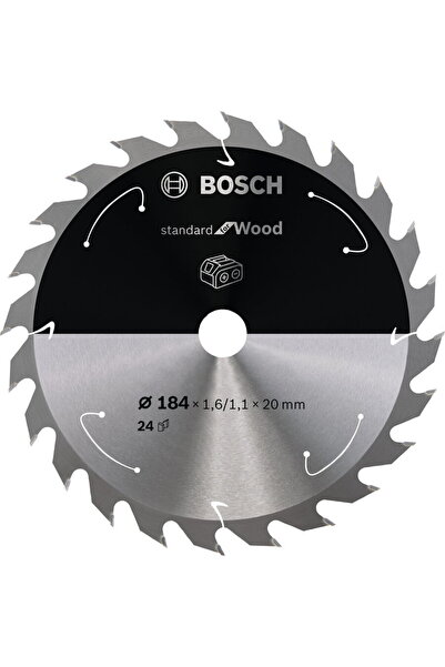 Bosch Lamă de ferăstrău circular standard pentru lemn, 184 mm, 24Z