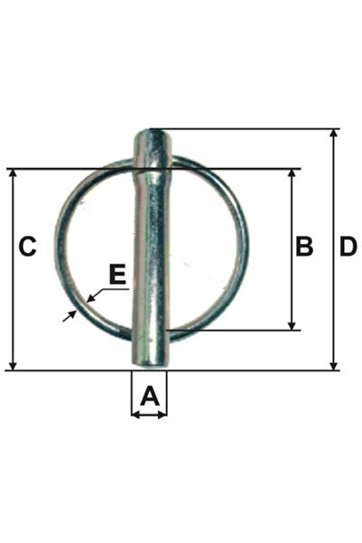 MK ȘURUȚ DE SIGURANȚĂ CU INEL 6.0X54MM / 3.2X36.5MM / 45MM