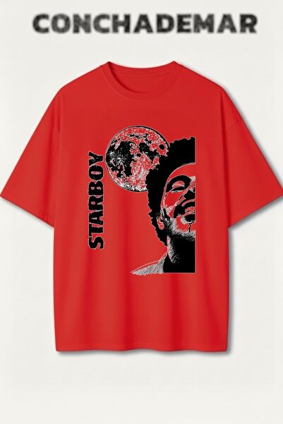 Vordevia Starboy Štampano Premium Oversize kroj Pamuk lu T-shirt