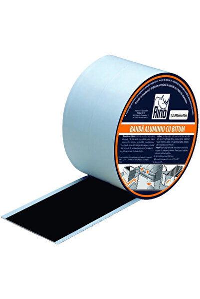 Rino Aluminum Sealing Tape with Bitumen, 1.1mmx150mmx10m, Red