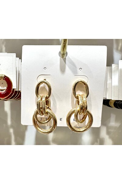 GLOW ACCESSORIES BAE أقراط متدلية من الفولاذ المقاوم للصدأ طراز زرا