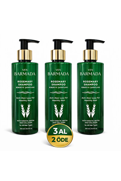 VEN BARMADA Biberiye Şampuanı (3lü set,her sipariş 3 adet gönderilir)