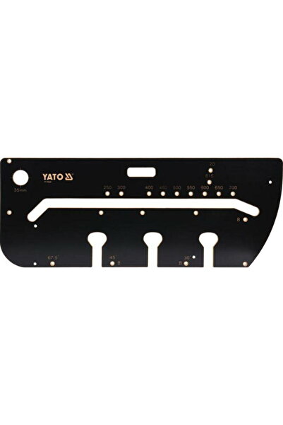 yato Șablon de găurire, 1000x390x53 mm, negru