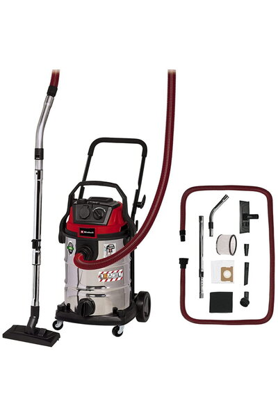 Einhell TE-VC 2230 SACL, aspirator umed/uscat (roșu/oțel inoxidabil)