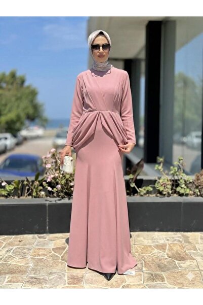 JAMİLATASARİM Jami̇la Sarah Side Drapes Fish Dress