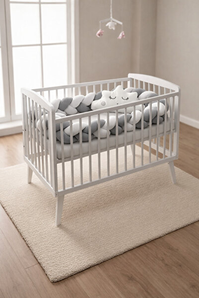 Cozibo Standart Beşik ve Park Yataklar için Waffle Pike Örgü Kenar Koruyucu -...