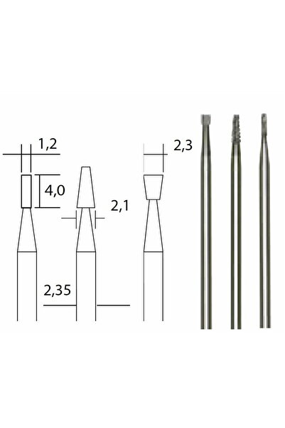 Proxxon Set Micromot 3 freze din carbură de tungsten